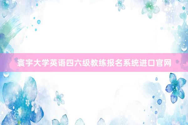 寰宇大学英语四六级教练报名系统进口官网